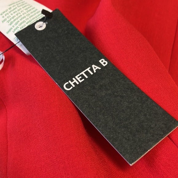 NWT! Chetta B Red Sheath Dress Size: 16 - Picture 4 of 5